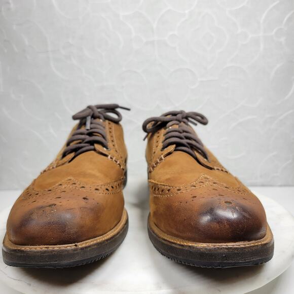 Tommy Bahama Elliott Wingtip Shoes Mens 13 Brown Leather Lace Up Dress Footwear main image 10